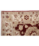 Ziegler 2'7'' X 13'8'' Hand-Knotted Wool Rug 2'7'' x 13'8'' (78 X 410) / Burgundy / Ivory