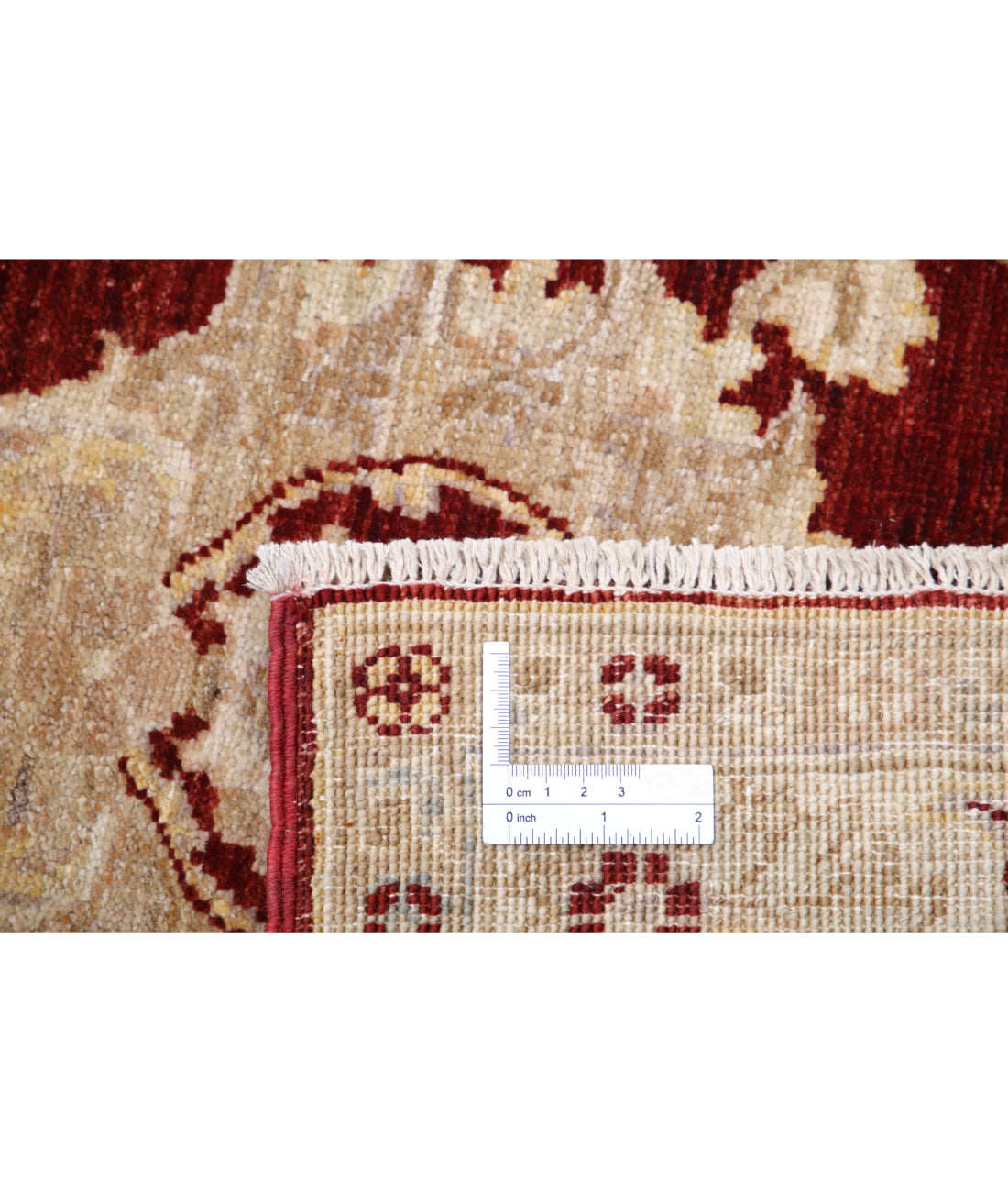 Ziegler 2'7'' X 13'8'' Hand-Knotted Wool Rug 2'7'' x 13'8'' (78 X 410) / Burgundy / Ivory