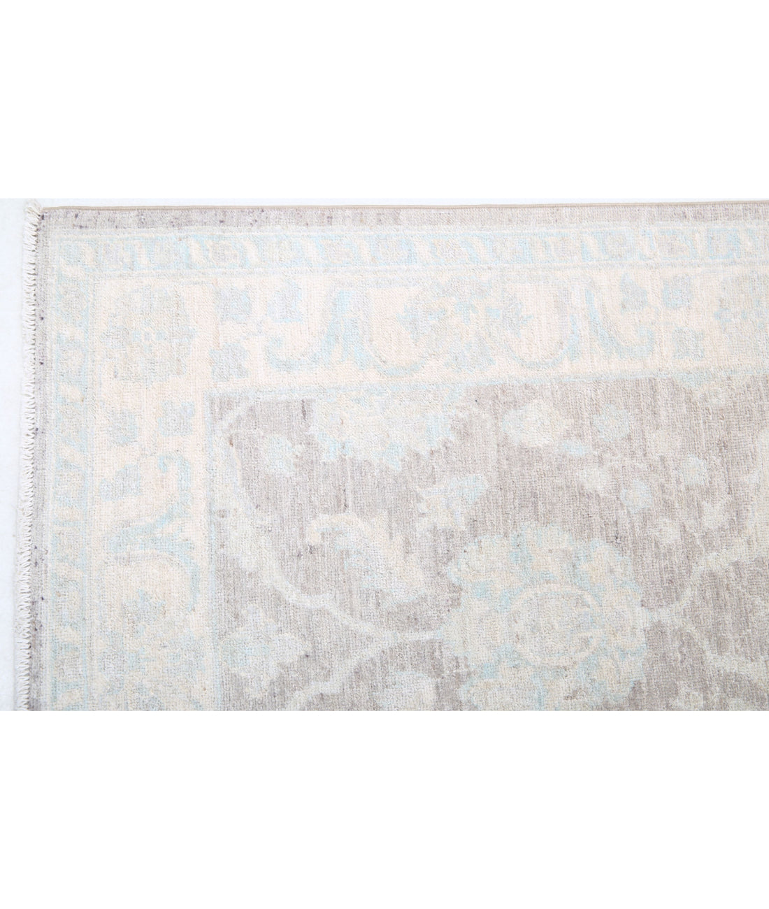 Serenity 2'8'' X 8'7'' Hand-Knotted Wool Rug 2'8'' x 8'7'' (80 X 258) / Brown / Ivory