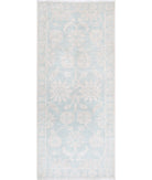 Serenity 2'0'' X 4'8'' Hand-Knotted Wool Rug 2'0'' x 4'8'' (60 X 140) / Blue / Blue