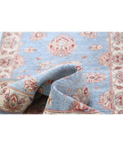 Ziegler 2'9'' X 8'2'' Hand-Knotted Wool Rug 2'9'' x 8'2'' (83 X 245) / Blue / Ivory