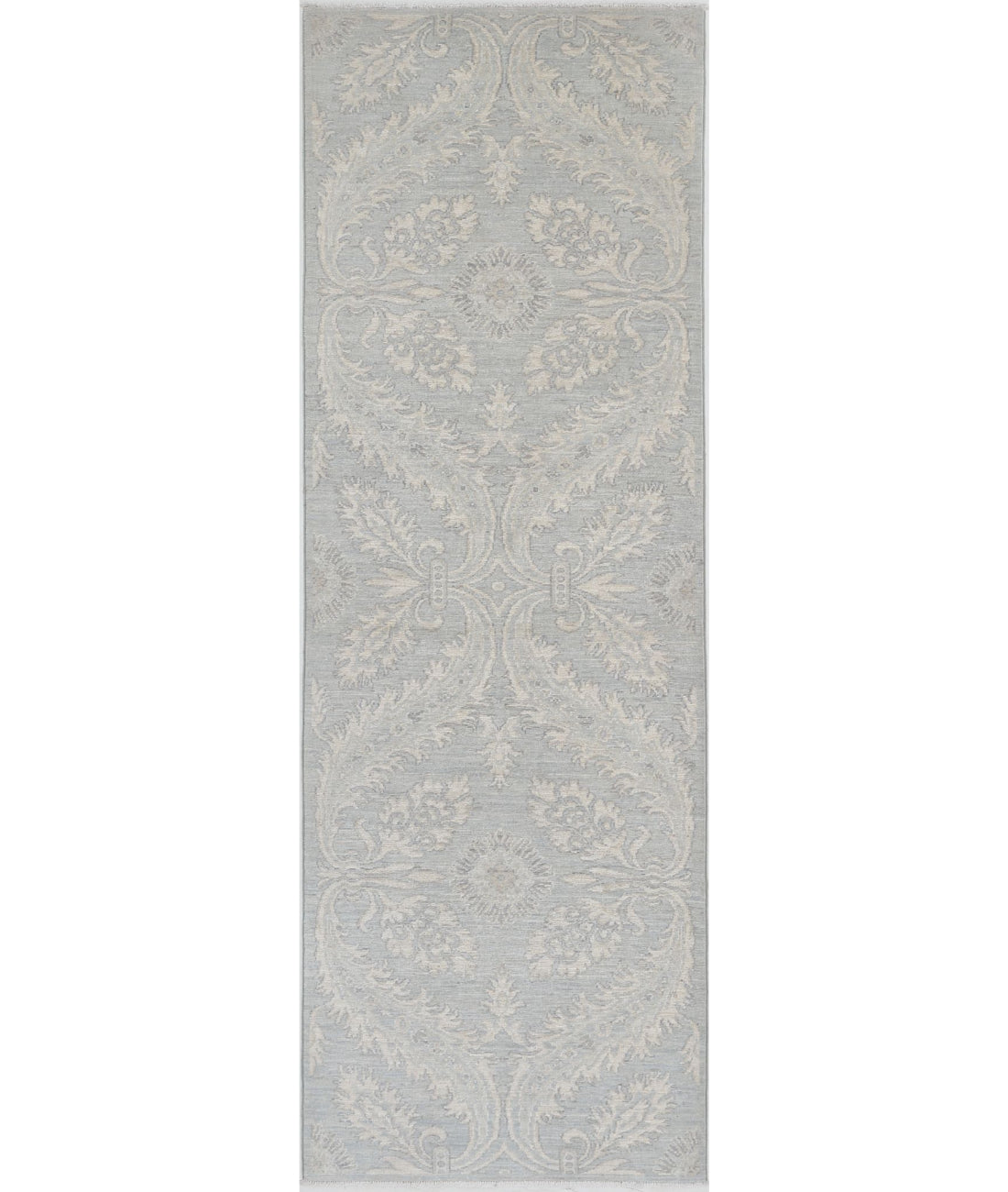 Serenity 2'7'' X 7'11'' Hand-Knotted Wool Rug 2'7'' x 7'11'' (78 X 238) / Grey / Grey