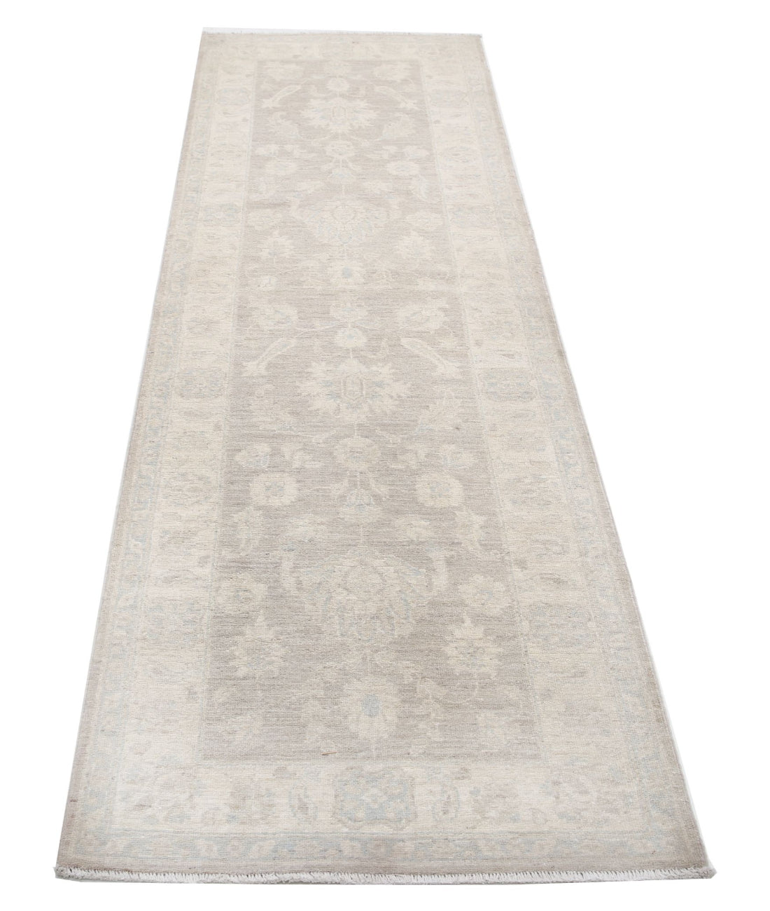 Serenity 2'7'' X 8'0'' Hand-Knotted Wool Rug 2'7'' x 8'0'' (78 X 240) / Brown / Ivory