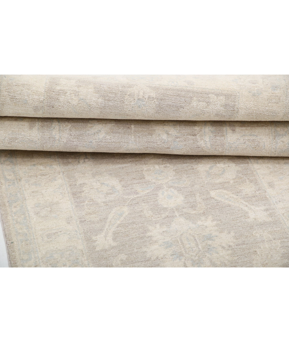 Serenity 2'7'' X 8'0'' Hand-Knotted Wool Rug 2'7'' x 8'0'' (78 X 240) / Brown / Ivory