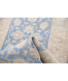 Serenity 2'5'' X 6'4'' Hand-Knotted Wool Rug 2'5'' x 6'4'' (73 X 190) / Blue / Ivory