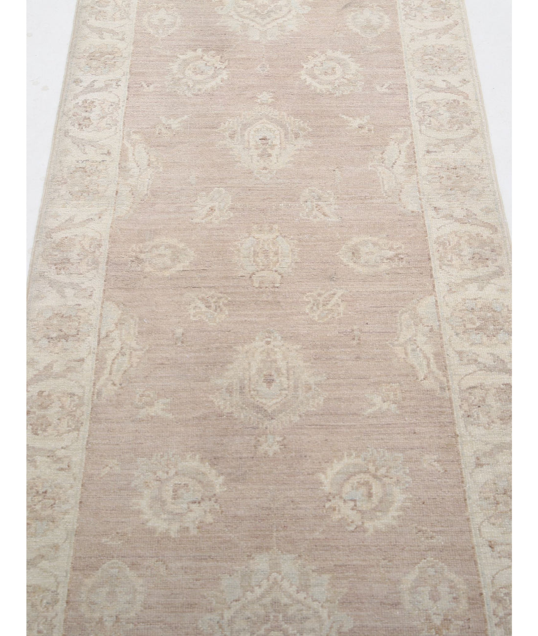 Serenity 2'5'' X 7'11'' Hand-Knotted Wool Rug 2'5'' x 7'11'' (73 X 238) / Brown / Ivory