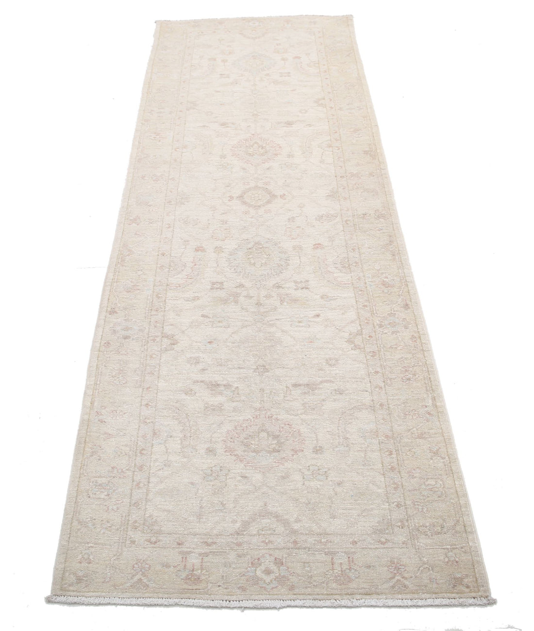 Serenity 2'7'' X 7'9'' Hand-Knotted Wool Rug 2'7'' x 7'9'' (78 X 233) / Ivory / Ivory