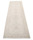 Serenity 2'7'' X 7'9'' Hand-Knotted Wool Rug 2'7'' x 7'9'' (78 X 233) / Ivory / Ivory