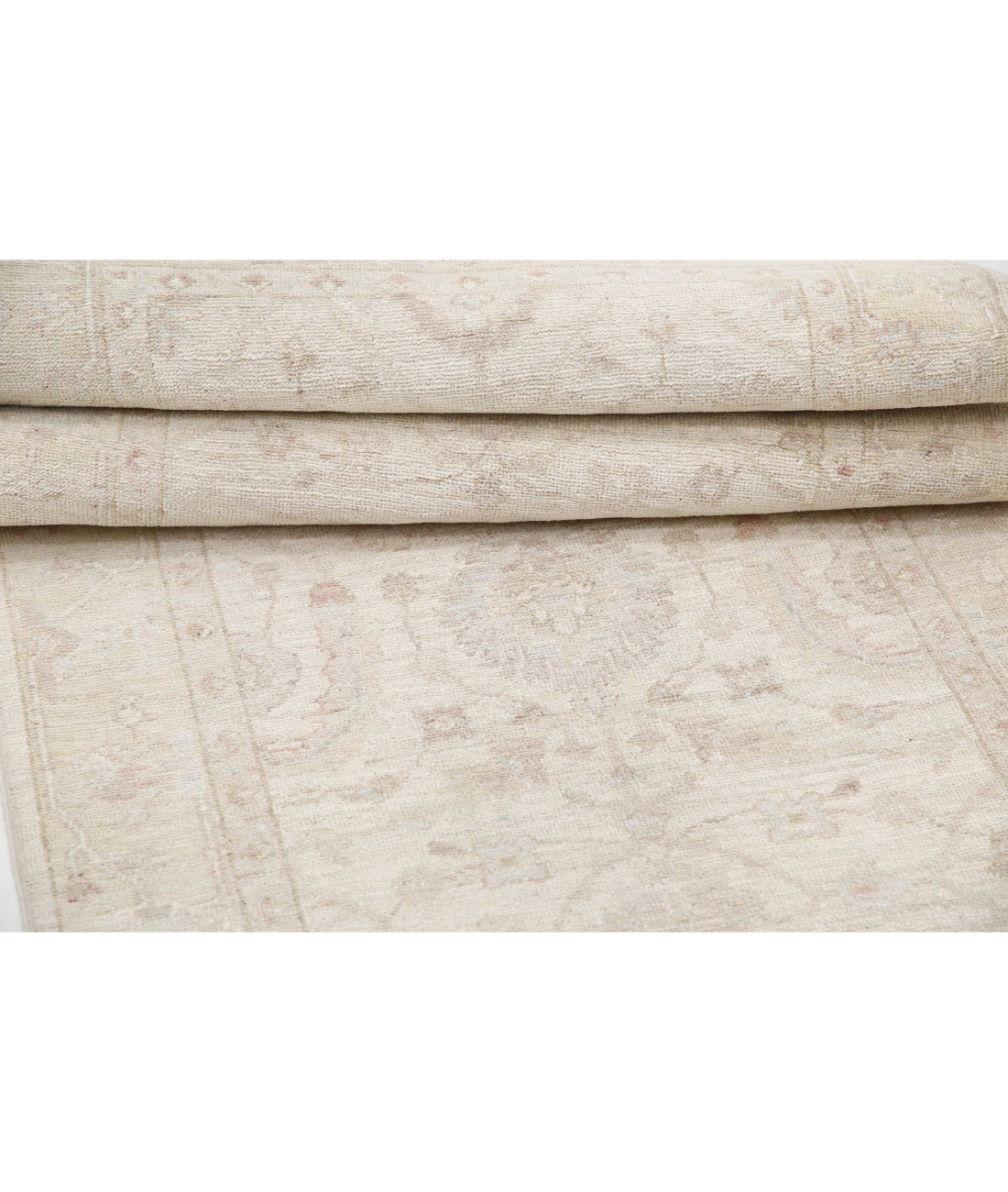 Serenity 2'7'' X 7'9'' Hand-Knotted Wool Rug 2'7'' x 7'9'' (78 X 233) / Ivory / Ivory