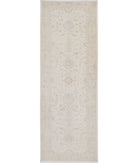 Serenity 2'7'' X 7'9'' Hand-Knotted Wool Rug 2'7'' x 7'9'' (78 X 233) / Ivory / Ivory