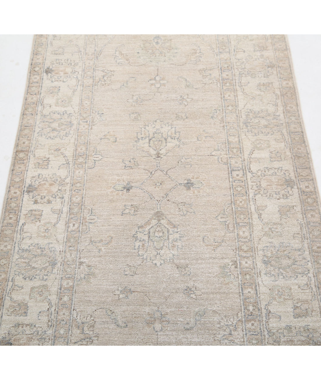 Serenity 2'7'' X 7'10'' Hand-Knotted Wool Rug 2'7'' x 7'10'' (78 X 235) / Brown / Ivory
