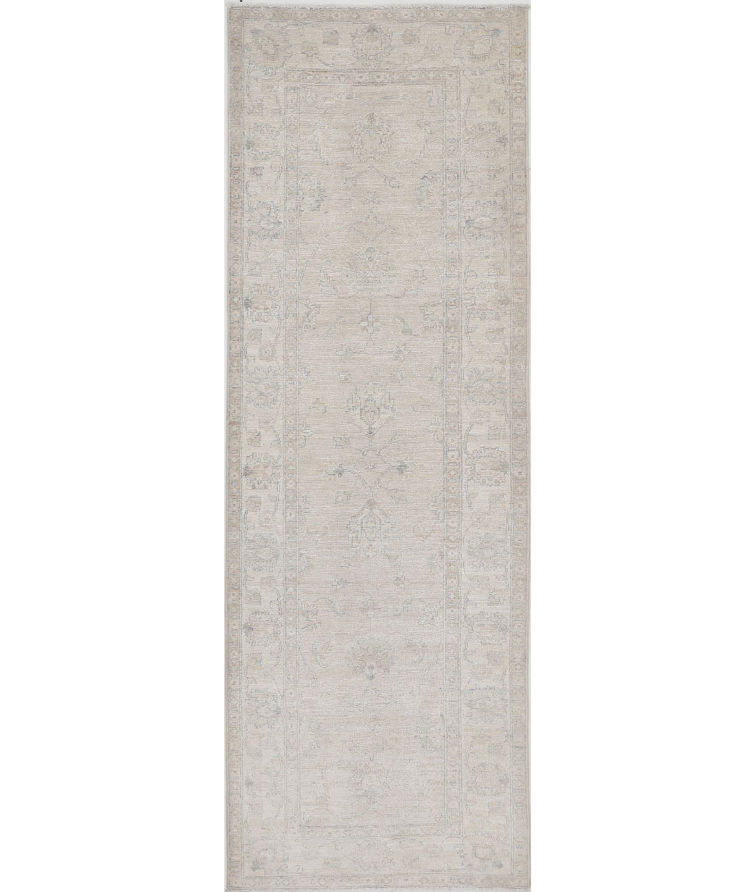 Serenity 2'7'' X 7'10'' Hand-Knotted Wool Rug 2'7'' x 7'10'' (78 X 235) / Brown / Ivory