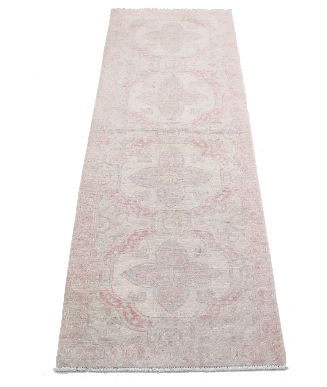 Serenity 1'11'' X 6'2'' Hand-Knotted Wool Rug 1'11'' x 6'2'' (58 X 185) / Ivory / Ivory