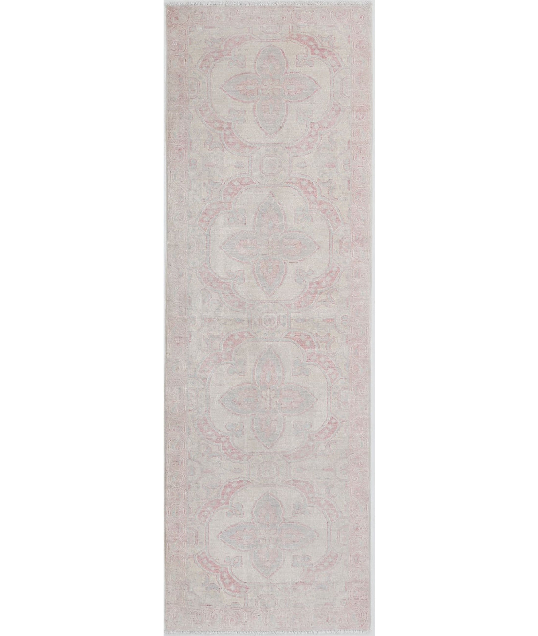 Serenity 1'11'' X 6'2'' Hand-Knotted Wool Rug 1'11'' x 6'2'' (58 X 185) / Ivory / Ivory