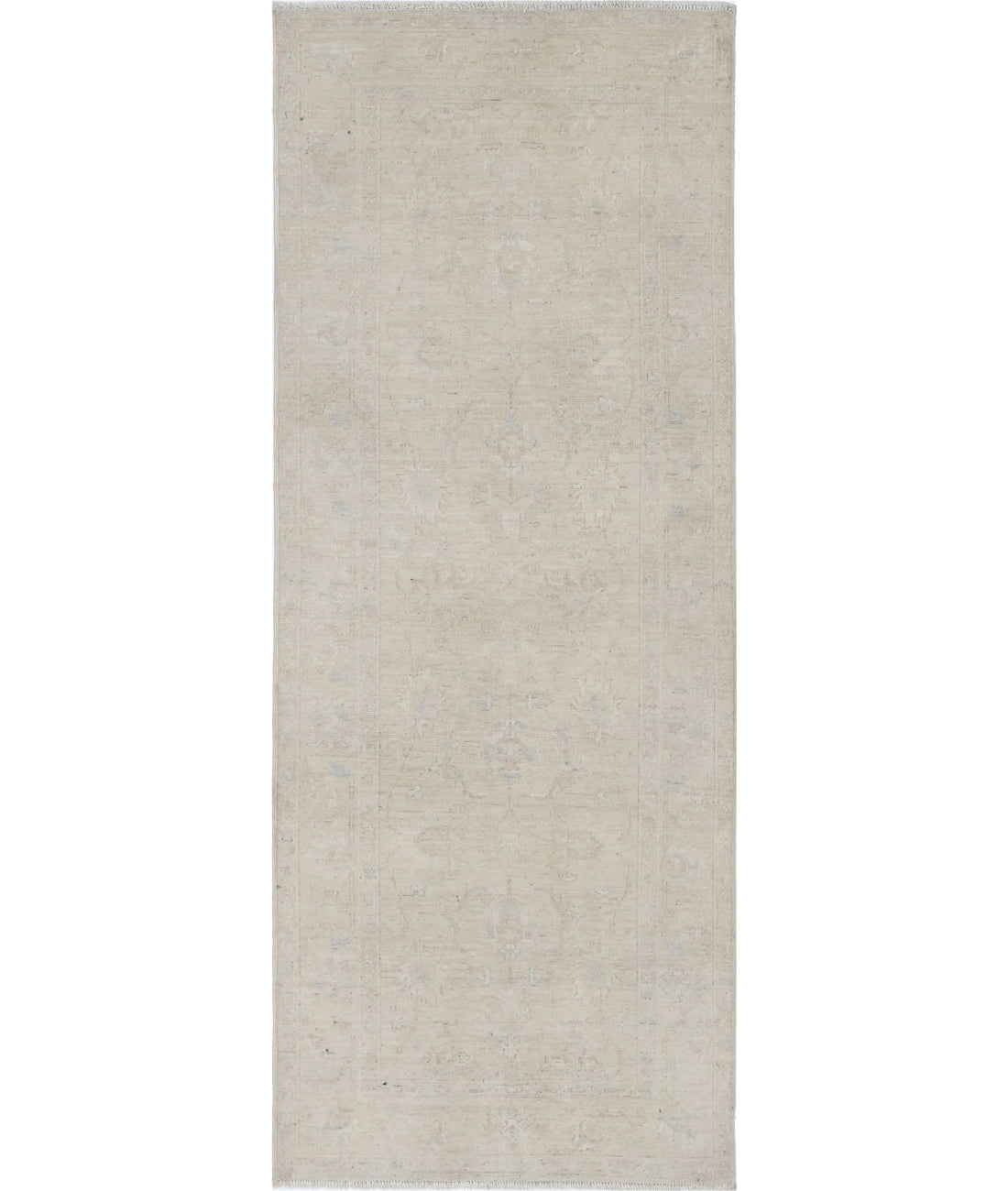 Serenity 2'5'' X 6'2'' Hand-Knotted Wool Rug 2'5'' x 6'2'' (73 X 185) / Ivory / Ivory