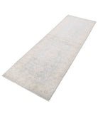 Serenity 2'8'' X 6'3'' Hand-Knotted Wool Rug 2'8'' x 6'3'' (80 X 188) / Grey / Ivory