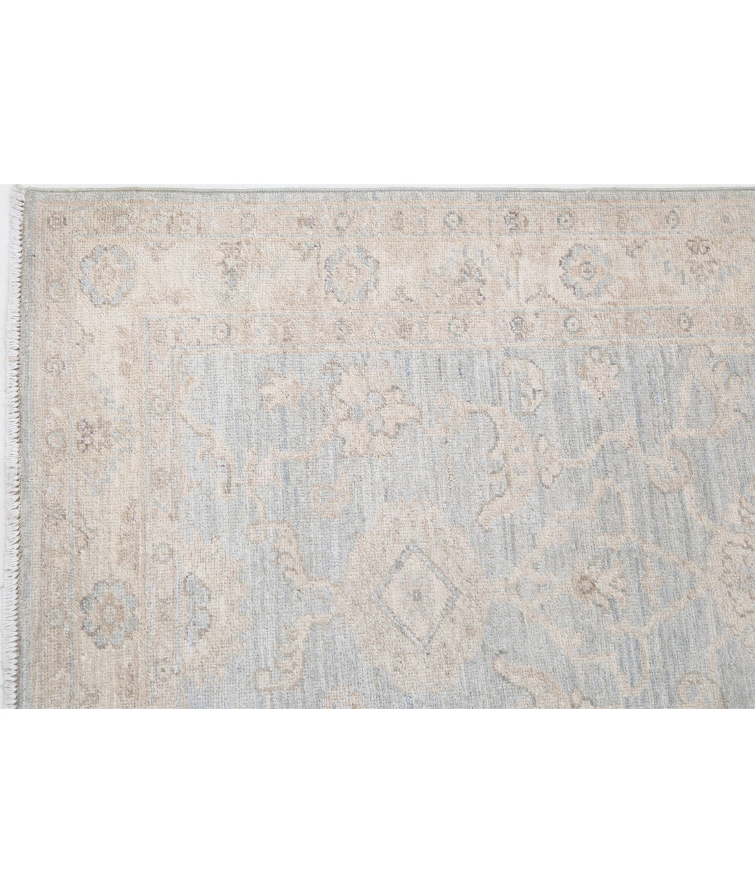 Serenity 2'8'' X 6'3'' Hand-Knotted Wool Rug 2'8'' x 6'3'' (80 X 188) / Grey / Ivory