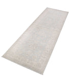 Serenity 2'8'' X 8'1'' Hand-Knotted Wool Rug 2'8'' x 8'1'' (80 X 243) / Grey / Ivory