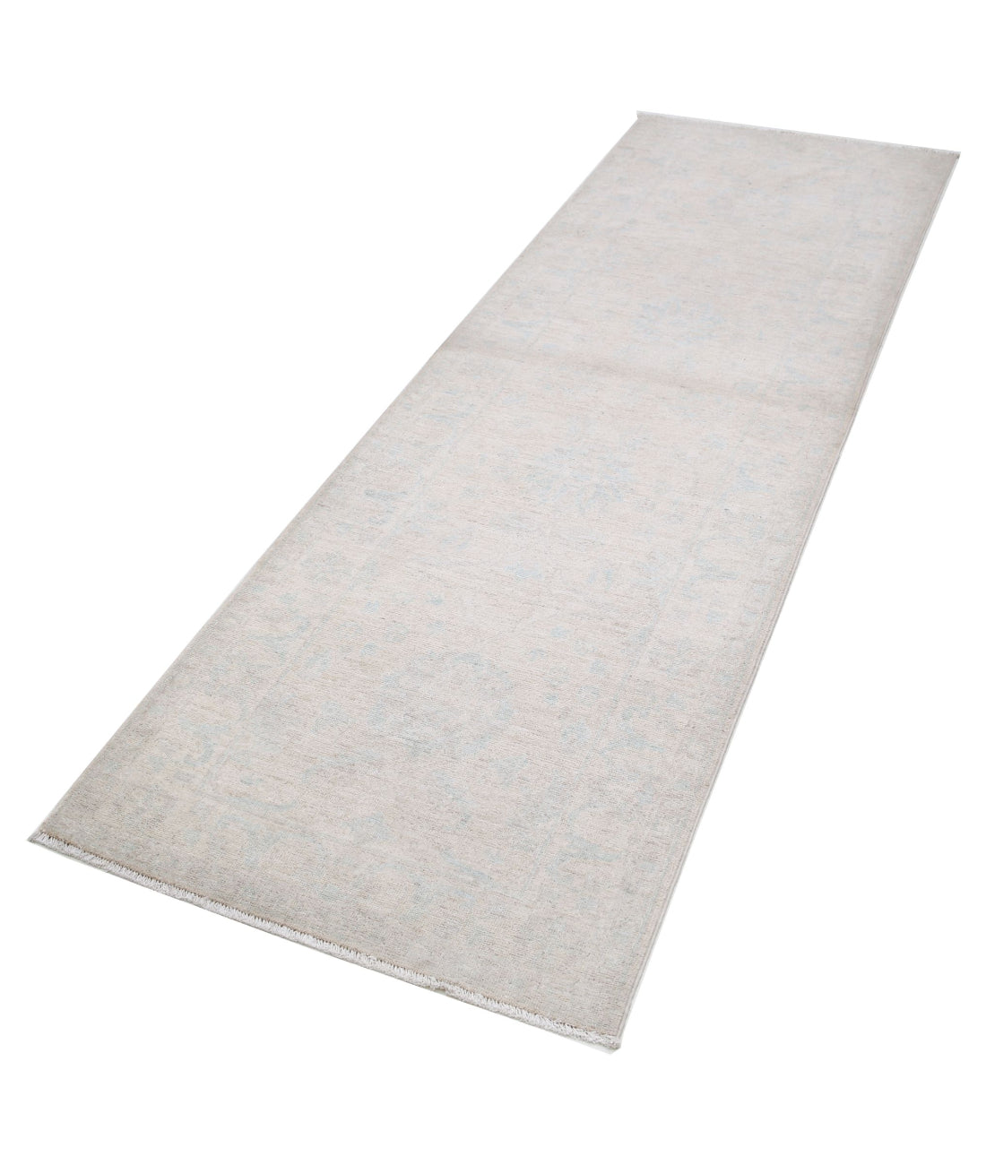 Serenity 2'8'' X 8'3'' Hand-Knotted Wool Rug 2'8'' x 8'3'' (80 X 248) / Brown / Ivory