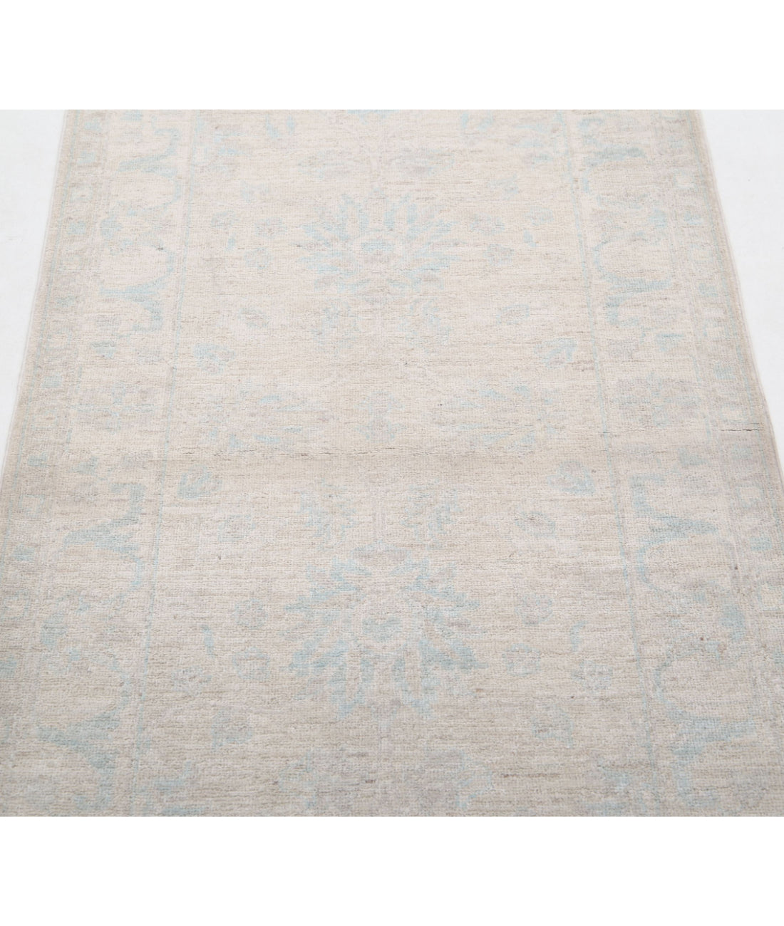 Serenity 2'8'' X 8'3'' Hand-Knotted Wool Rug 2'8'' x 8'3'' (80 X 248) / Brown / Ivory