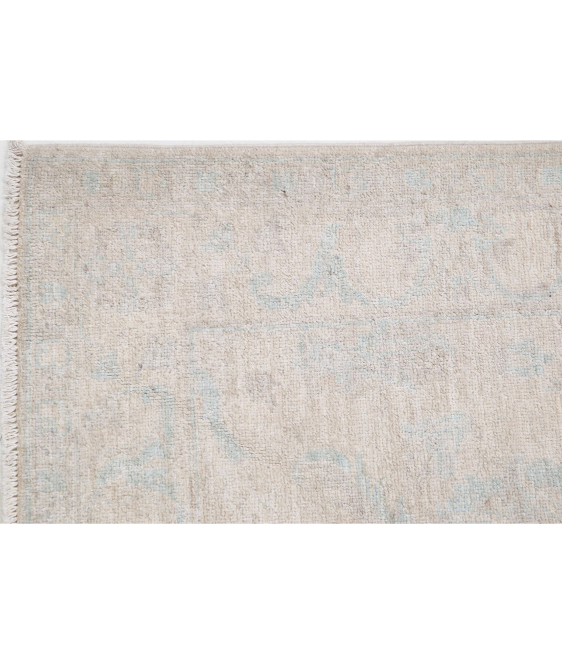 Serenity 2'8'' X 8'3'' Hand-Knotted Wool Rug 2'8'' x 8'3'' (80 X 248) / Brown / Ivory