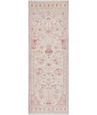 Serenity 2'7'' X 7'9'' Hand-Knotted Wool Rug 2'7'' x 7'9'' (78 X 233) / Ivory / Ivory