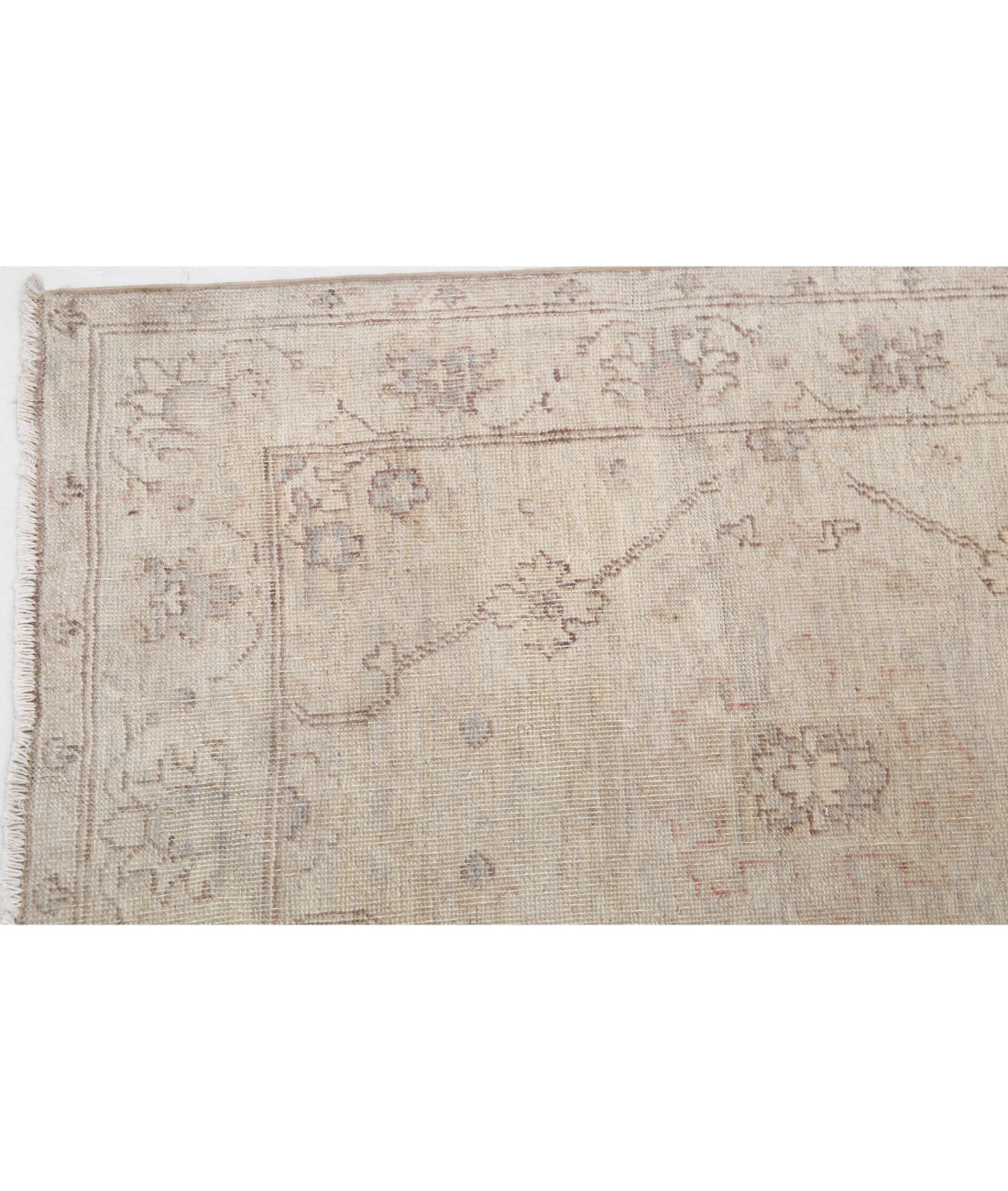 Serenity 2'8'' X 8'9'' Hand-Knotted Wool Rug 2'8'' x 8'9'' (80 X 263) / Ivory / Ivory