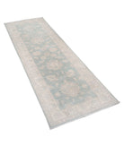 Serenity 2'7'' X 7'5'' Hand-Knotted Wool Rug 2'7'' x 7'5'' (78 X 223) / Grey / Ivory