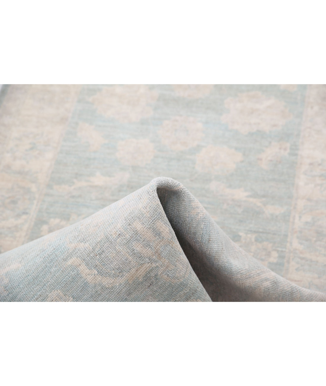 Serenity 2'7'' X 7'5'' Hand-Knotted Wool Rug 2'7'' x 7'5'' (78 X 223) / Grey / Ivory