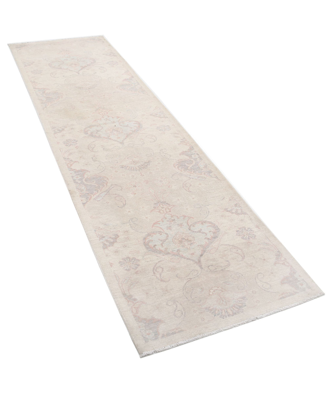 Serenity 2'8'' X 9'0'' Hand-Knotted Wool Rug 2'8'' x 9'0'' (80 X 270) / Ivory / Ivory