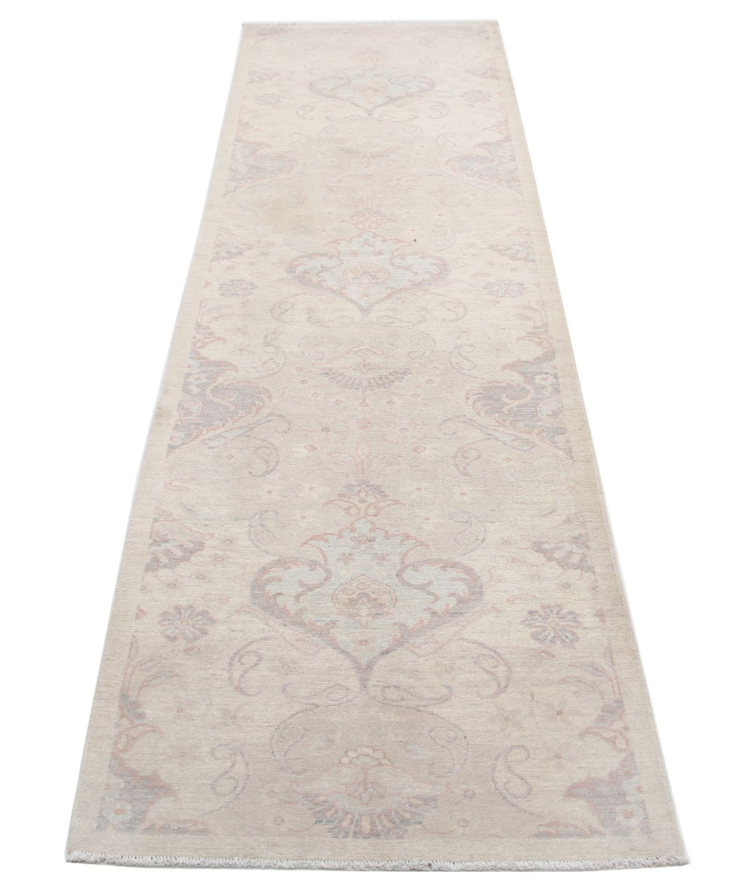 Serenity 2'8'' X 9'0'' Hand-Knotted Wool Rug 2'8'' x 9'0'' (80 X 270) / Ivory / Ivory