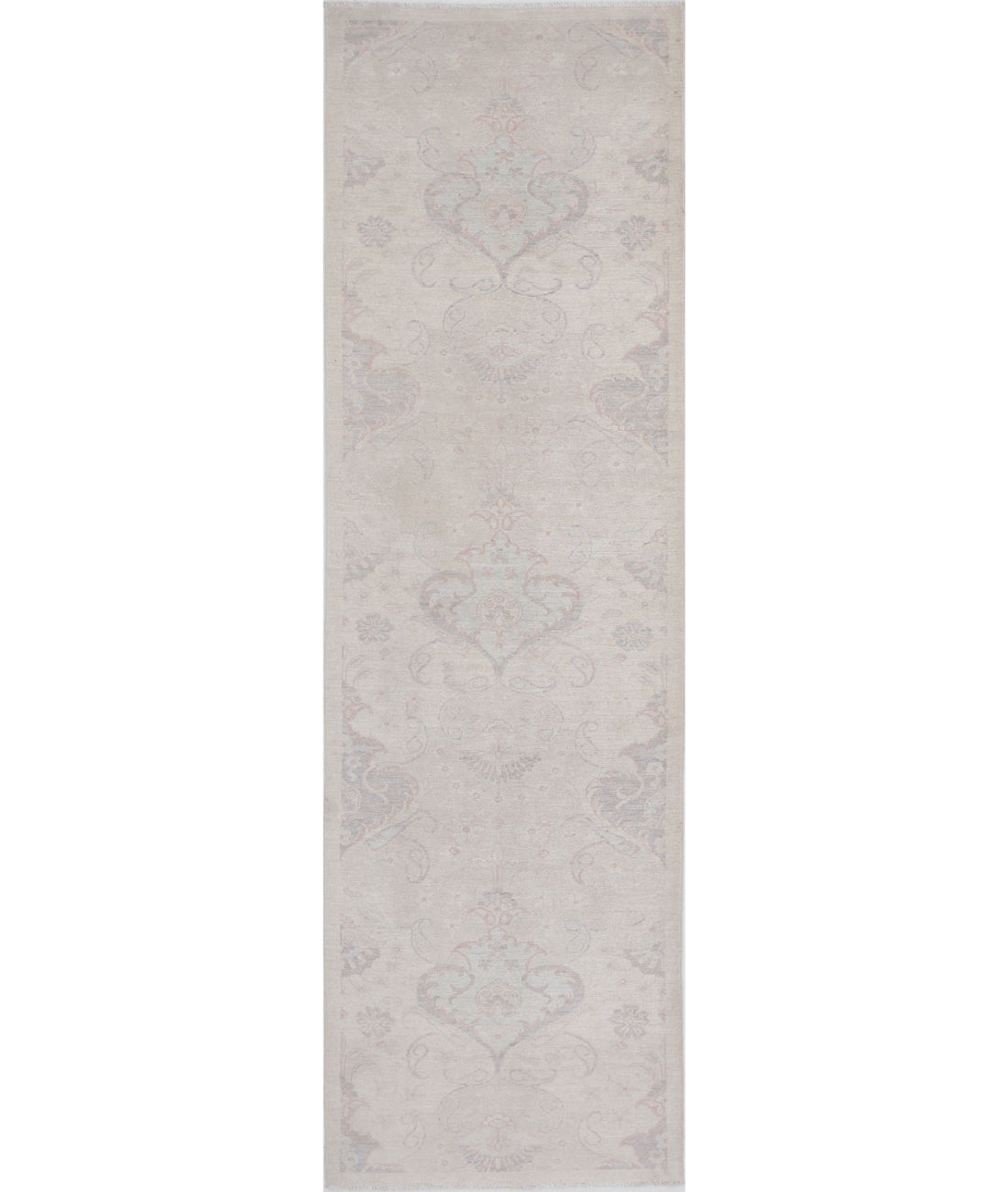 Serenity 2'8'' X 9'0'' Hand-Knotted Wool Rug 2'8'' x 9'0'' (80 X 270) / Ivory / Ivory