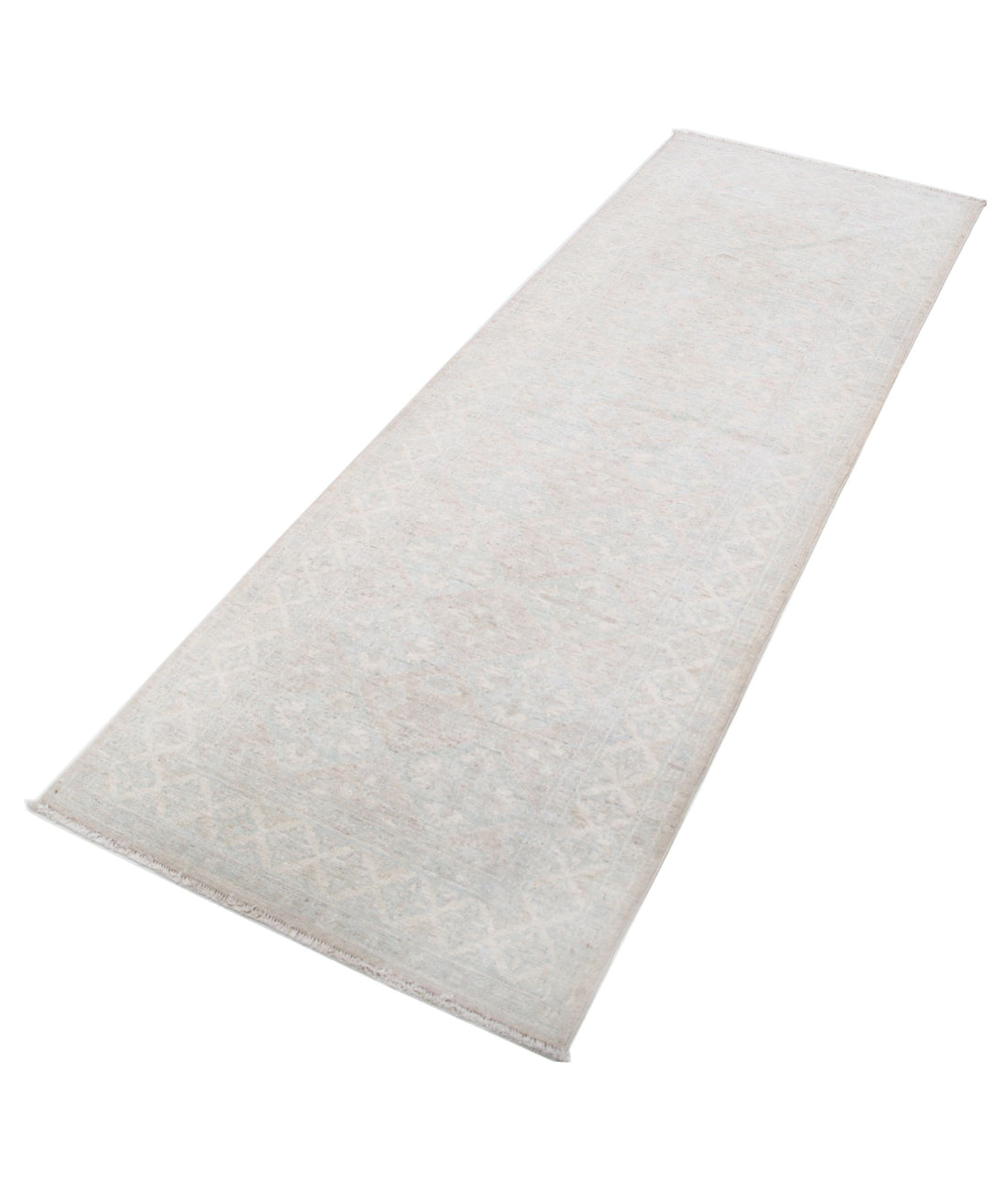 Serenity 2'7'' X 7'9'' Hand-Knotted Wool Rug 2'7'' x 7'9'' (78 X 233) / Brown / Ivory