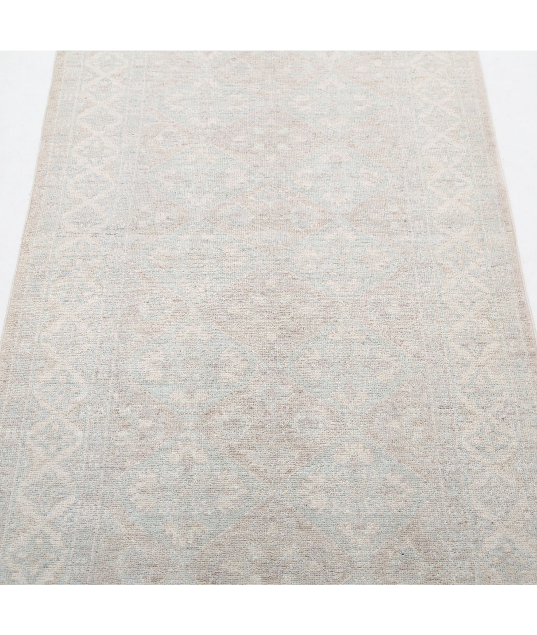 Serenity 2'7'' X 7'9'' Hand-Knotted Wool Rug 2'7'' x 7'9'' (78 X 233) / Brown / Ivory