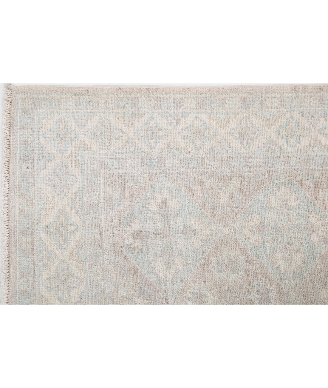 Serenity 2'7'' X 7'9'' Hand-Knotted Wool Rug 2'7'' x 7'9'' (78 X 233) / Brown / Ivory