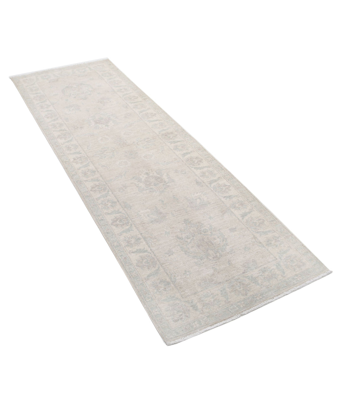 Serenity 2'7'' X 7'9'' Hand-Knotted Wool Rug 2'7'' x 7'9'' (78 X 233) / Brown / Ivory