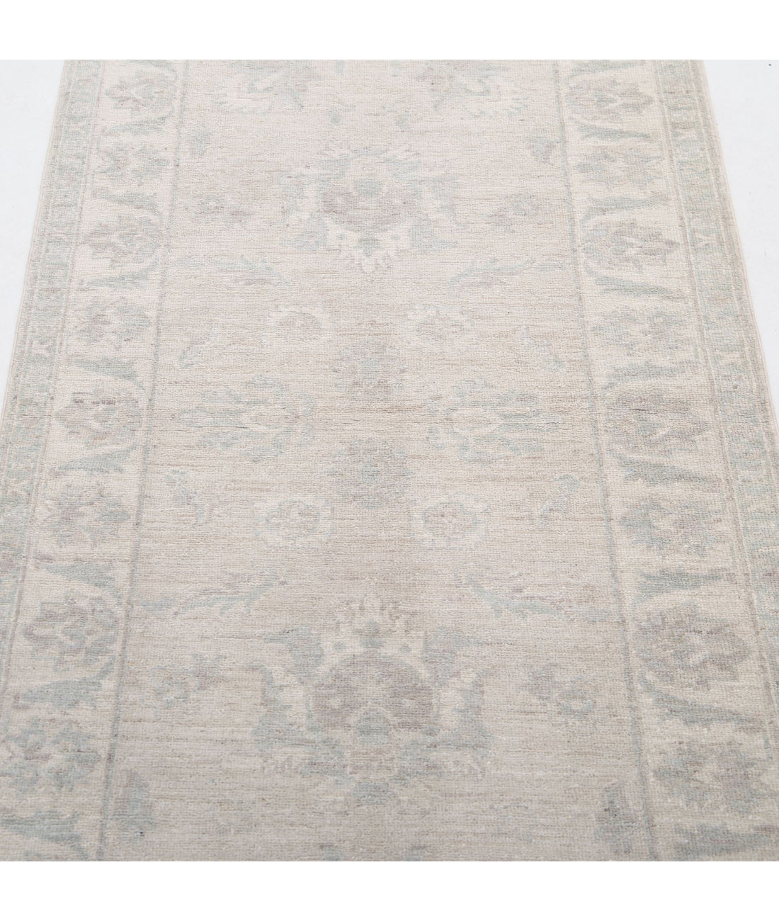 Serenity 2'7'' X 7'9'' Hand-Knotted Wool Rug 2'7'' x 7'9'' (78 X 233) / Brown / Ivory