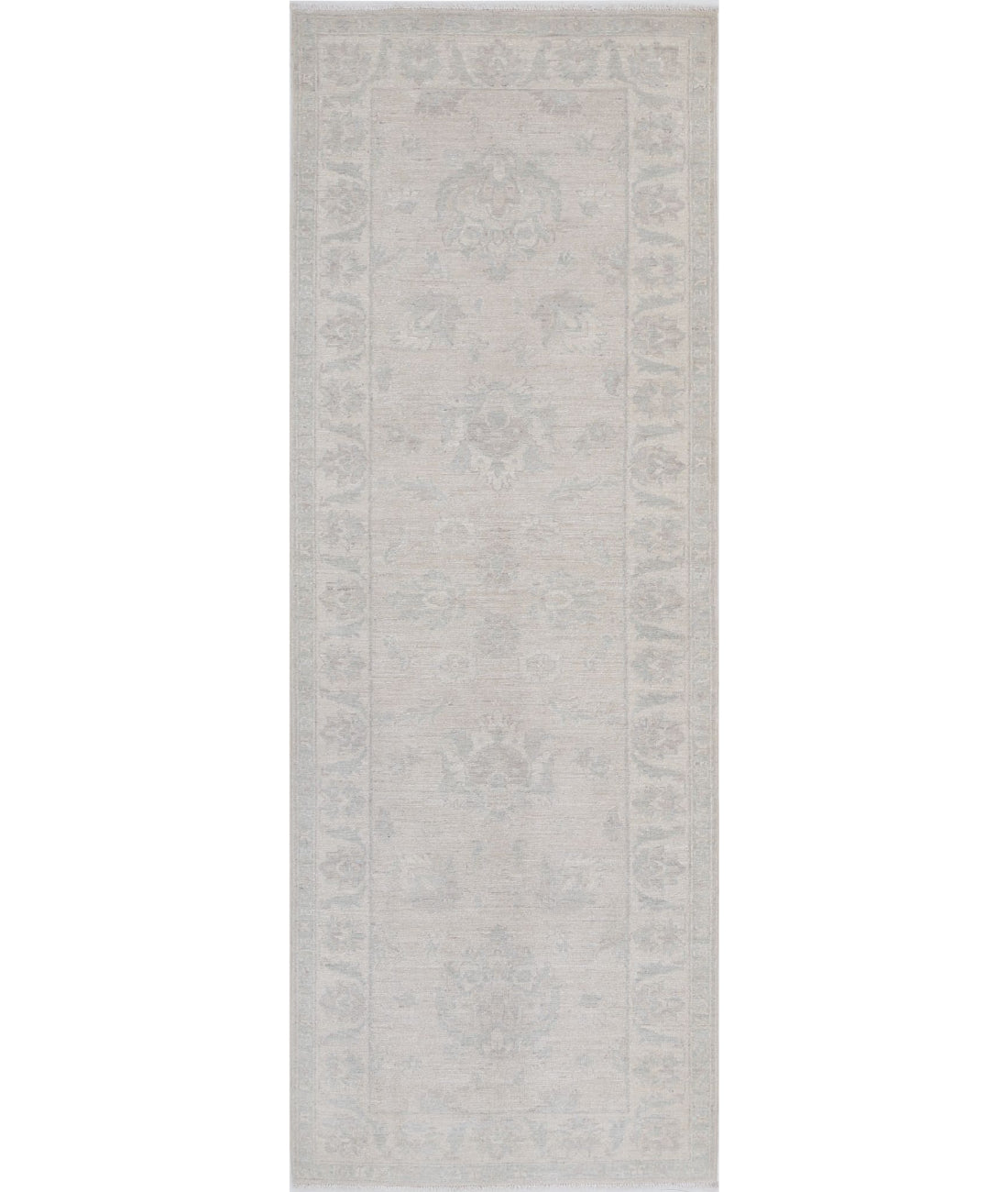 Serenity 2'7'' X 7'9'' Hand-Knotted Wool Rug 2'7'' x 7'9'' (78 X 233) / Brown / Ivory