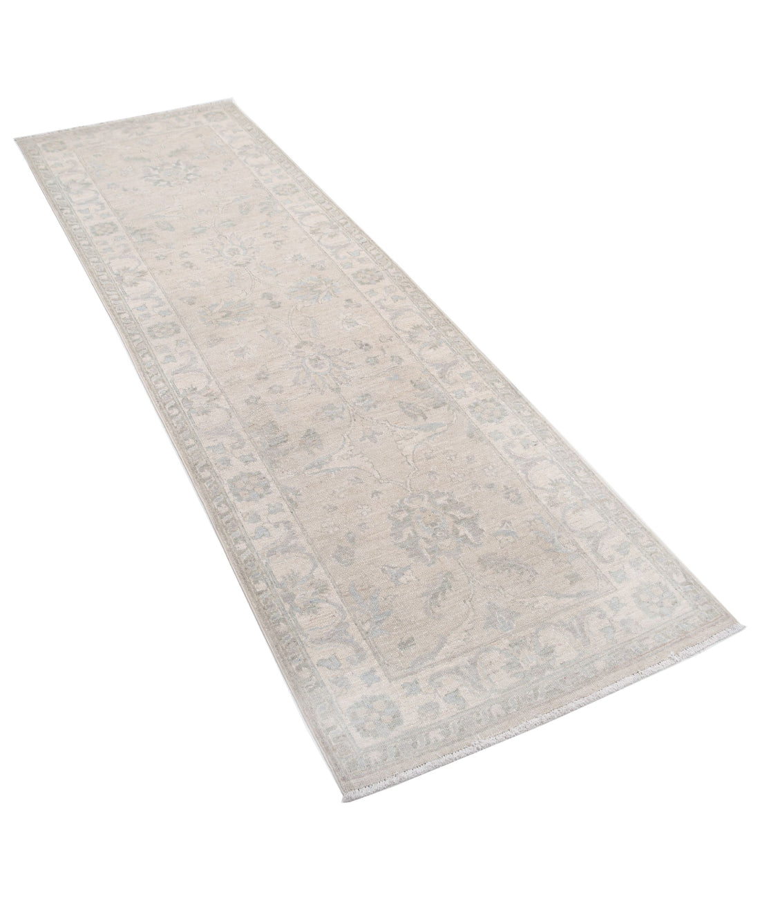 Serenity 2'6'' X 8'2'' Hand-Knotted Wool Rug 2'6'' x 8'2'' (75 X 245) / Brown / Ivory