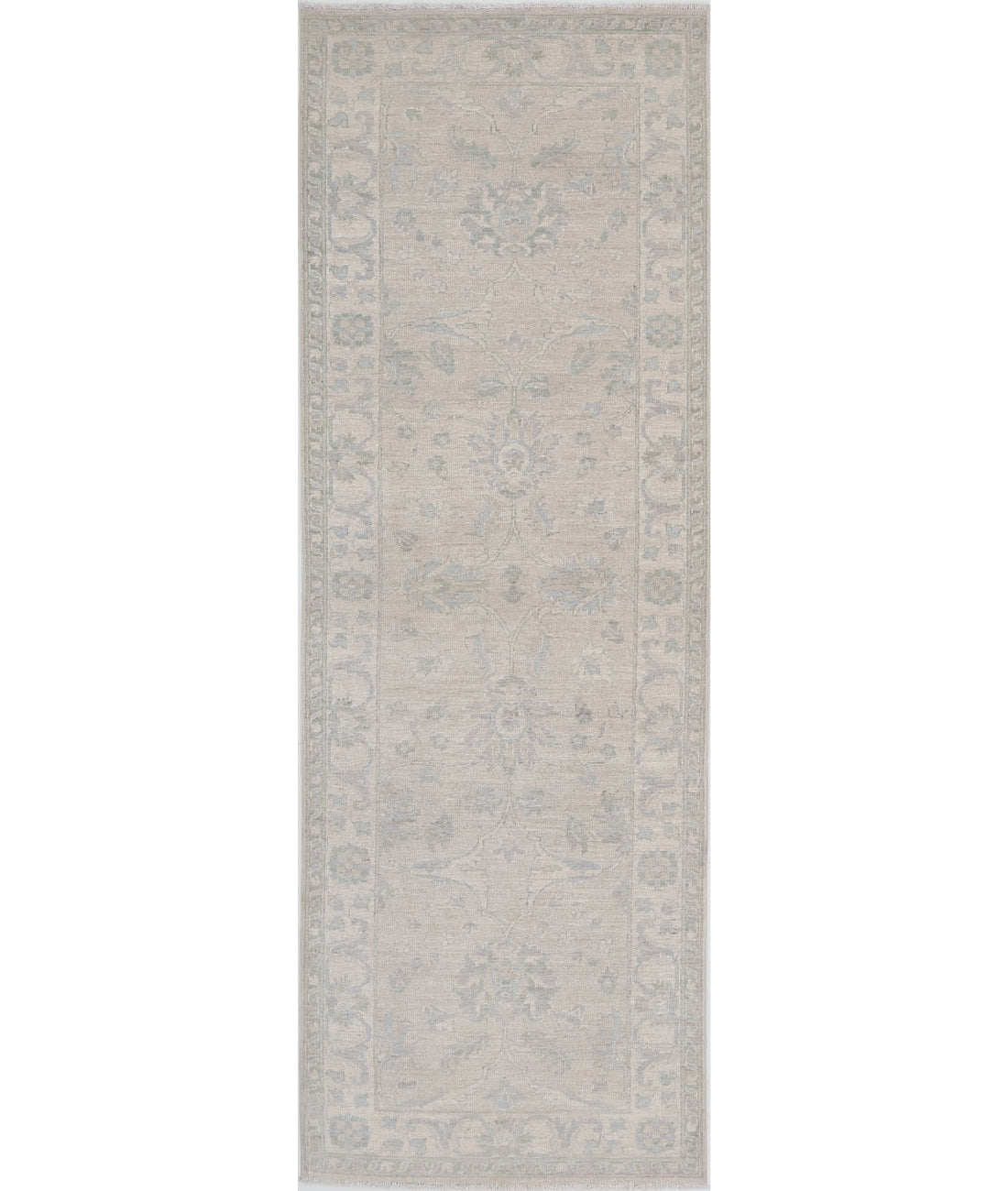 Serenity 2'6'' X 8'2'' Hand-Knotted Wool Rug 2'6'' x 8'2'' (75 X 245) / Brown / Ivory