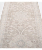 Serenity 2'8'' X 8'5'' Hand-Knotted Wool Rug 2'8'' x 8'5'' (80 X 253) / Brown / Ivory