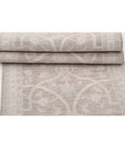 Serenity 2'8'' X 8'5'' Hand-Knotted Wool Rug 2'8'' x 8'5'' (80 X 253) / Brown / Ivory