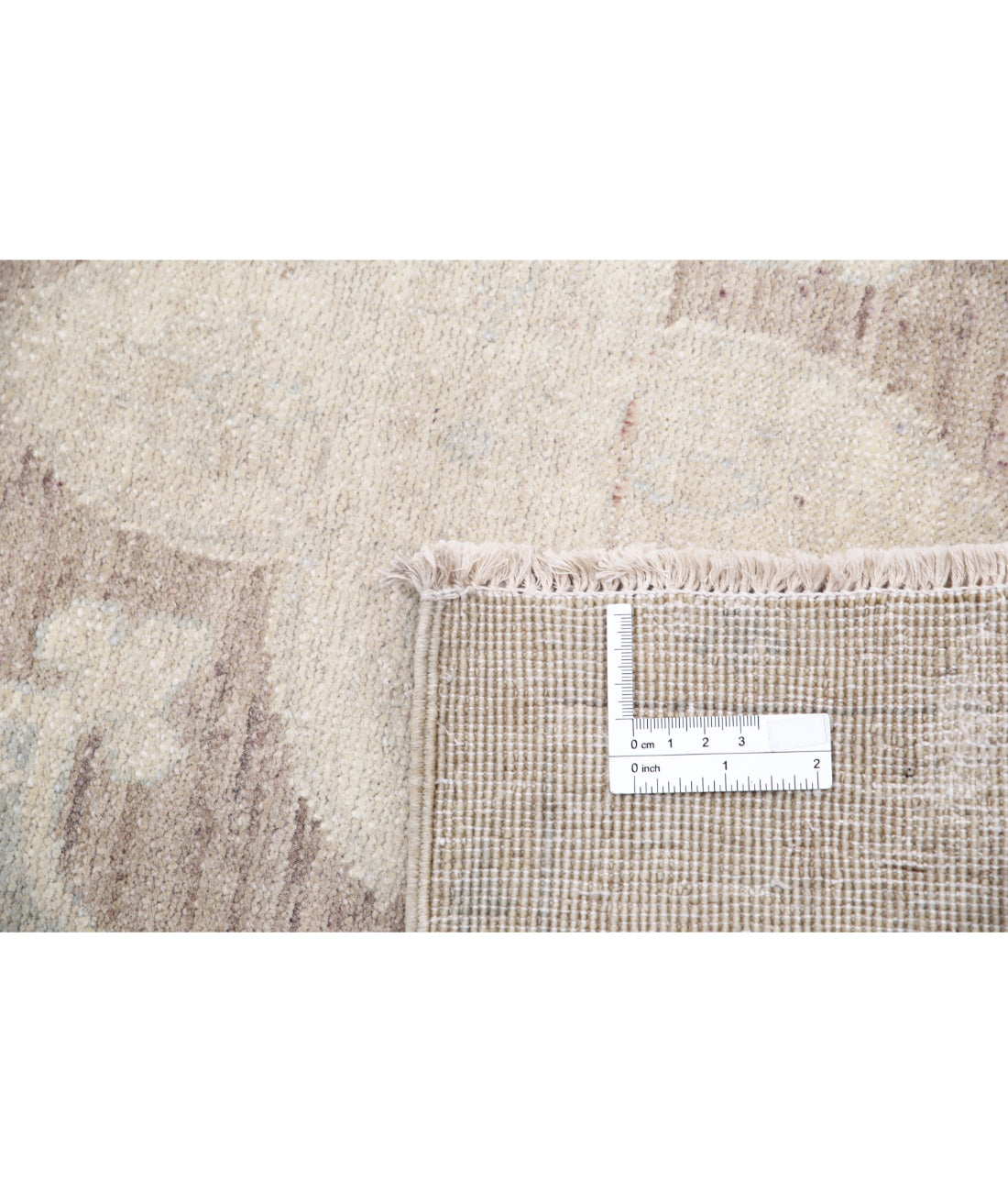 Serenity 2'6'' X 10'0'' Hand-Knotted Wool Rug 2'6'' x 10'0'' (75 X 300) / Brown / Ivory