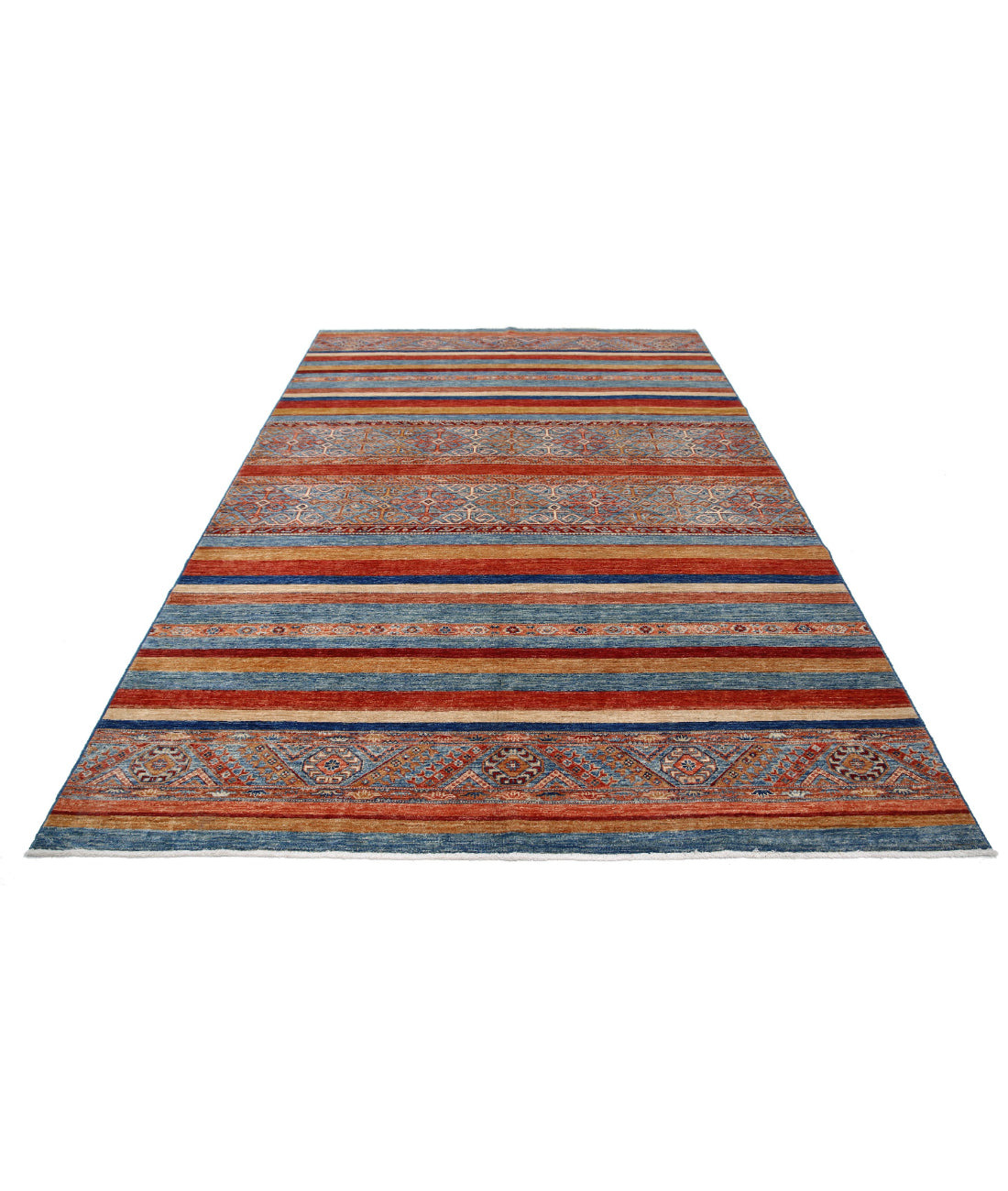 Khurjeen 6'9'' X 10'0'' Hand-Knotted Wool Rug 6'9'' x 10'0'' (203 X 300) / Multi / Multi