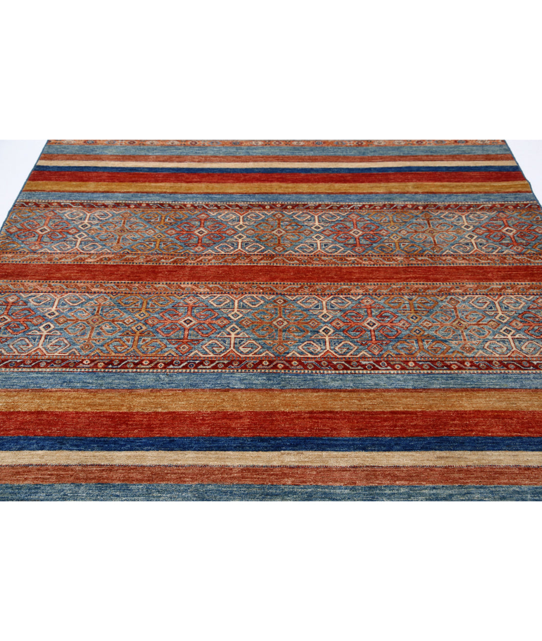 Khurjeen 6'9'' X 10'0'' Hand-Knotted Wool Rug 6'9'' x 10'0'' (203 X 300) / Multi / Multi