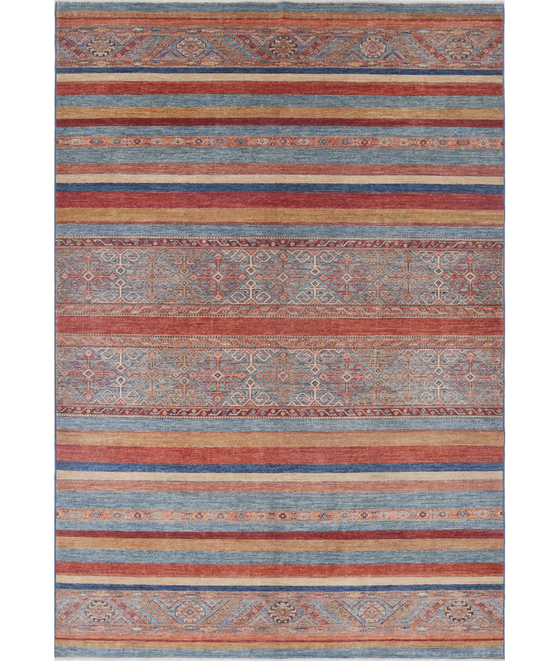 Khurjeen 6'9'' X 10'0'' Hand-Knotted Wool Rug 6'9'' x 10'0'' (203 X 300) / Multi / Multi