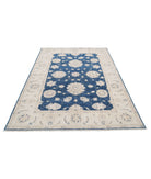 Serenity 5'5'' X 7'6'' Hand-Knotted Wool Rug 5'5'' x 7'6'' (163 X 225) / Blue / Ivory