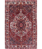 Bakhtiari 5'3'' X 8'1'' Hand-Knotted Wool Rug 5'3'' x 8'1'' (158 X 243) / Red / Ivory