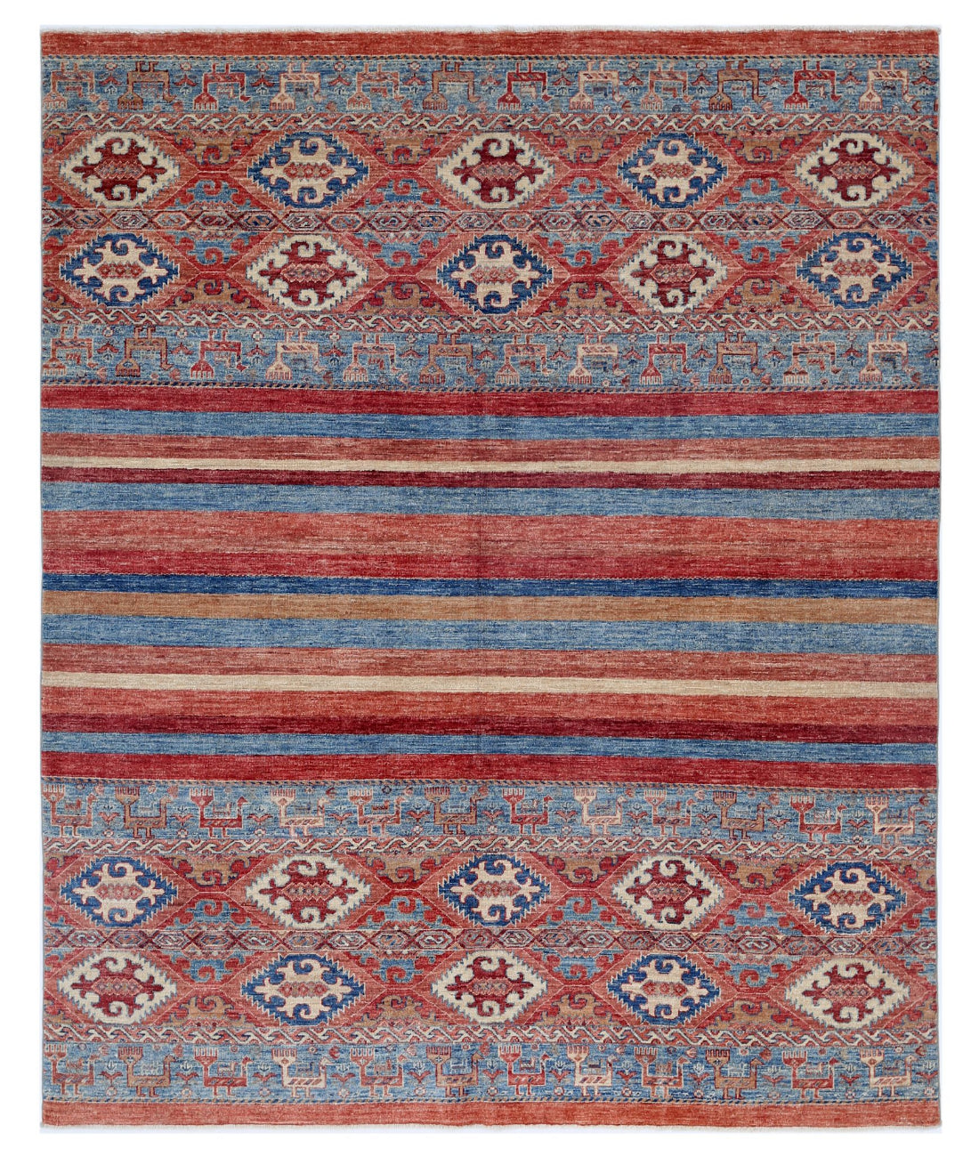 Khurjeen 6'7'' X 7'9'' Hand-Knotted Wool Rug 6'7'' x 7'9'' (198 X 233) / Multi / Multi