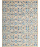 Artemix 8'10'' X 11'7'' Hand-Knotted Wool Rug 8'10'' x 11'7'' (265 X 348) / Taupe / Blue